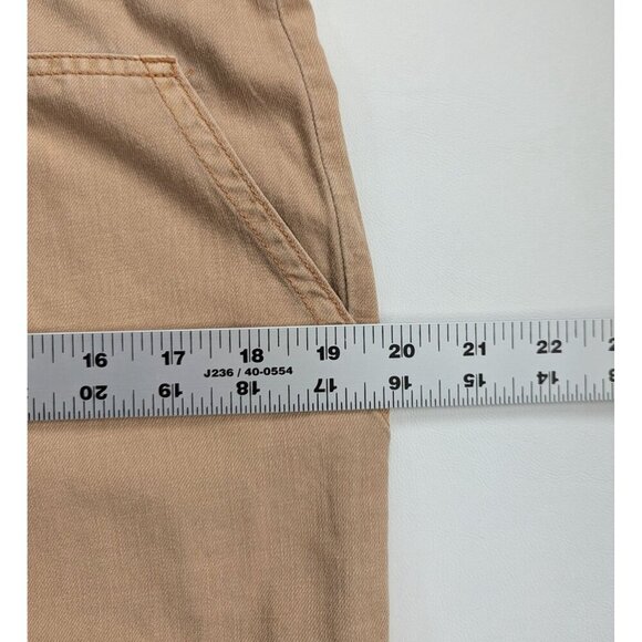 Oat New York Women's Utility Jumpsuit Cropped Leg Romper Size Small Tan - Picture 9 of 13